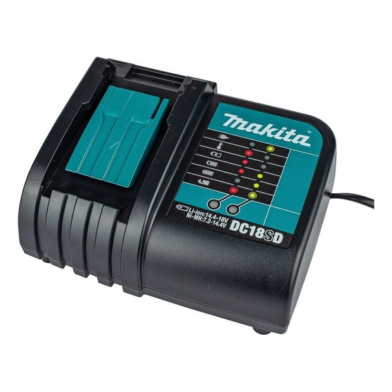 Cargador Makita Baterías Ion Litio 18v Dc18sd Lxt Mafacha