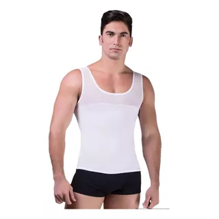 Faja Hombre Camiseta Reductora Abdomen Reforzada Postura