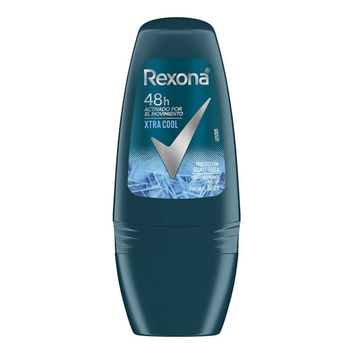 Desodorante Antitranspirante Rexona Men Xtra Cool 48 H 50 Ml Fragancia Xtracool