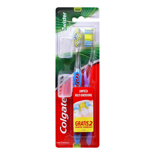 Cepillo de dientes Colgate CEPILLOS DENTALES Twister medio