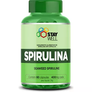 Espirulina 100% Pura - Fórmula Exclusiva Con Materia Prima Importada. - 60 Cápsulas