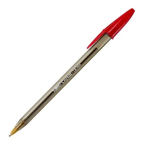 Bolígrafo Bic Cristal Intenso 1.6 Mm Roja Cbb-12r /v Color de la tinta Rojo