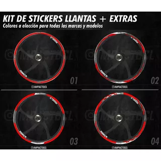 Stickers Para Llantas Todos Los Colores Dominar 400