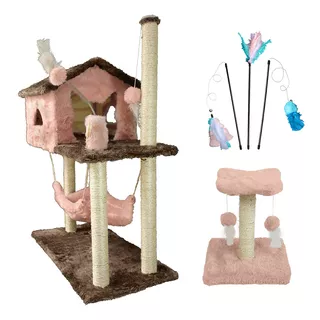  Casa Brinquedo Arranhador Playground Gato Kit Miupetz