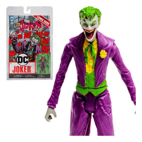  Mcfarlane Dc Direct Page Punchers Joker Figura + Comic