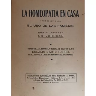 Homeopatía En Casa, La. 1941