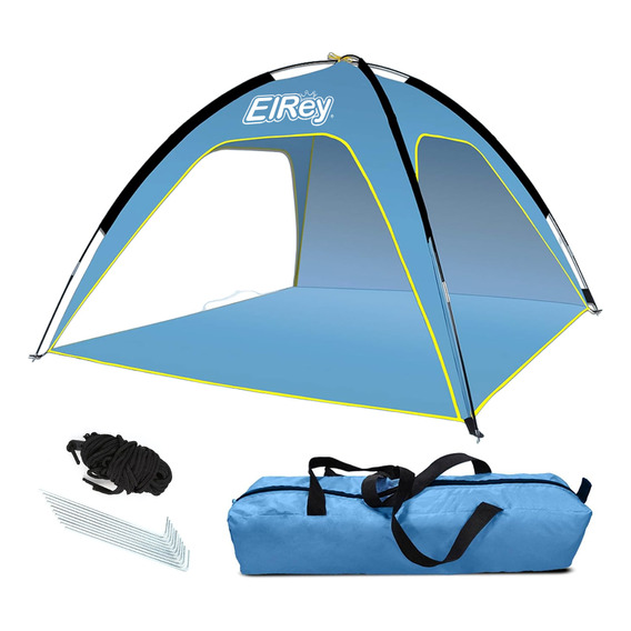 Carpa Playa Familiar 4 Personas Uv 50 210x210x130cm - El Rey