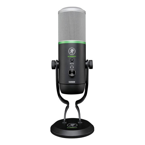 Micrófono Premium De Condensador Usb Carbon Mackie Color Negro