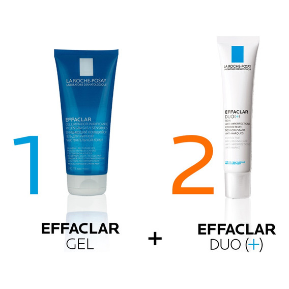 La Roche Posay Effaclar Gel X200 + Effaclar Dúo Rutina Acné