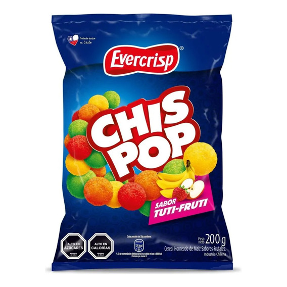 Chispop Evercrisp Tuti Fruti Bolsa De 200g