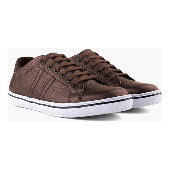 Zapatilla Urbana De Cuero Marron Vintage Hombre Boating