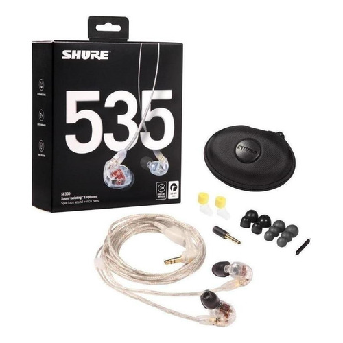 Audífonos In-ear Shure SE535-CL Transparentes Color Blanco