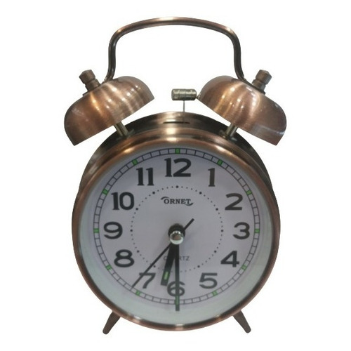 Reloj de mesa   analógico Ornet 9521  color marrón 