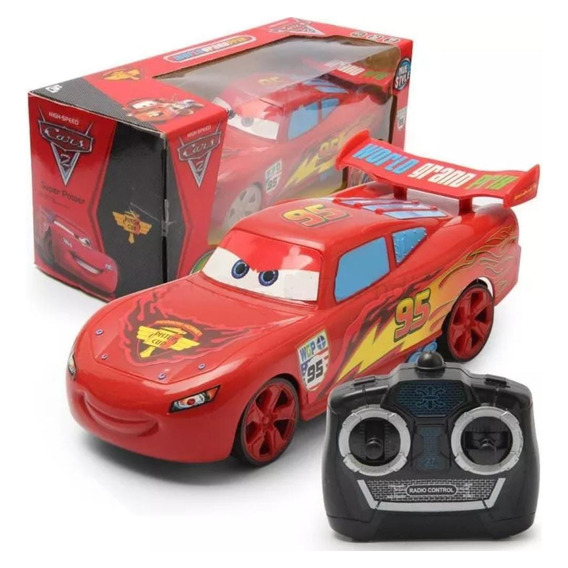 Juguete Auto Control Remoto Rayo Mcqueen Pixar Cars + Pilas