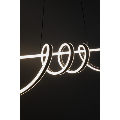 Colgante Led Trevor Negro 83w Deco Moderno Luz Desing