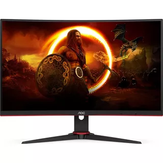 Monitor Gamer Legend 27'' C27g2ze Led Full Hd Aoc Bivolt Cor Preto-vermelho 110v/220v