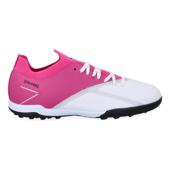 Zapatilla Soccer  Junior White/pink