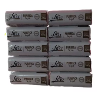 Jabón De Tocador Lirio Dermatológico Pack De 10 Pz De 200 G 