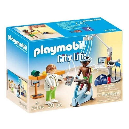 Figura Armable Playmobil City Life Fisioterapeuta 39 Piezas