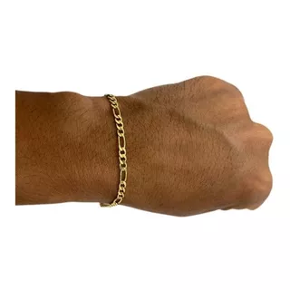 Pulseira Masculina 3 Em 1 4mm Moeda Antiga Premium Comprimento 21 Cm Diâmetro 10 Cm