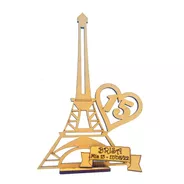 100 Souvenirs Torre Eiffel Corazón 15 Años Fibrofacil