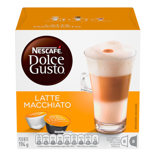 Cápsulas Nescafé Dolce Gusto Latte Macchiato