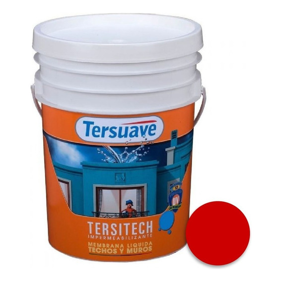 Membrana Impermeabilizante Techos Tersitech 1 Kg Ambito Color Rojo teja