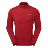 Primera Capa Antibacterial Hombre Dart Zip Neck  Montane