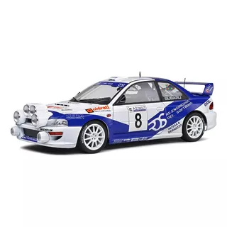 Miniatura Carro Subaru Impreza S5 Wrc99 #8 2000 1:18 Solido Cor Branco