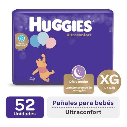 Huggies Ultraconfort pañales sin género tamaño extra grande (XG)