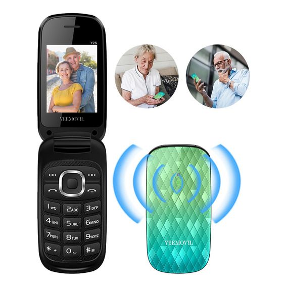 Flip Teléfono Móviles Para Personas Mayores Twl Y2s 2.4 Inch Pulgadas Doble Sim Con Botón Sos 3g 800mah