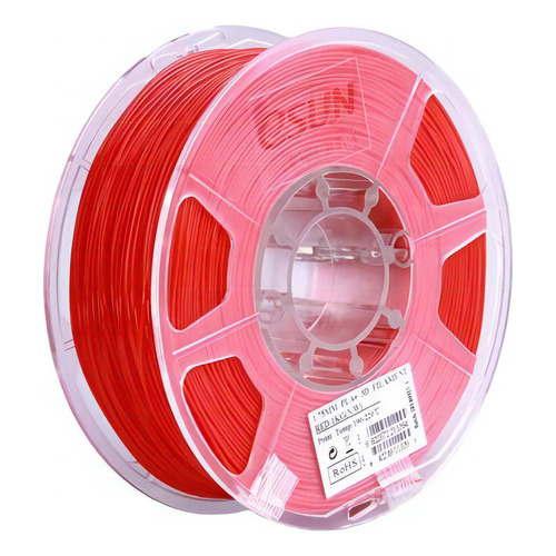 Filamento 3d Abs+  1kg 1.75mm Esun Color Rojo