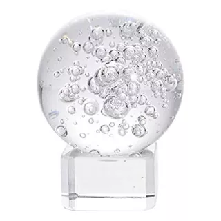 Esfera Vidrio Cristal Adorno Decoración 10x12 Cm