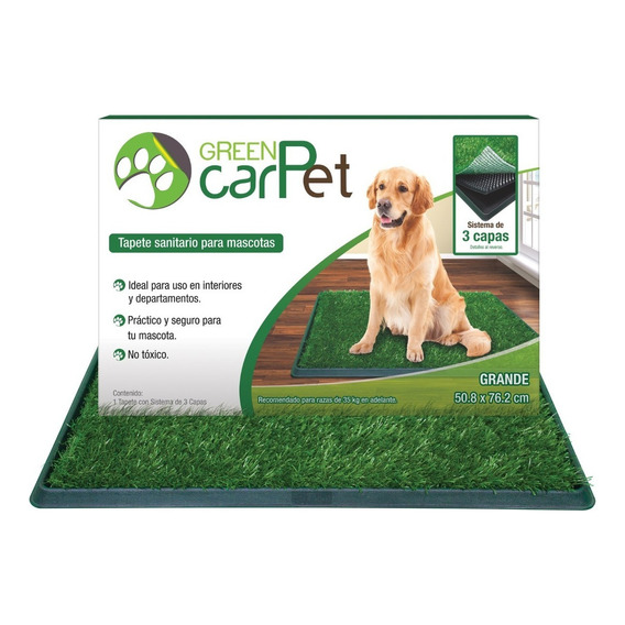 Tapete Sanitario Grass Entrenador Perro Green Carpet Grande