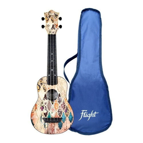 Flight Tus40 Granada Ukulele Soprano Con Funda Color Diseño