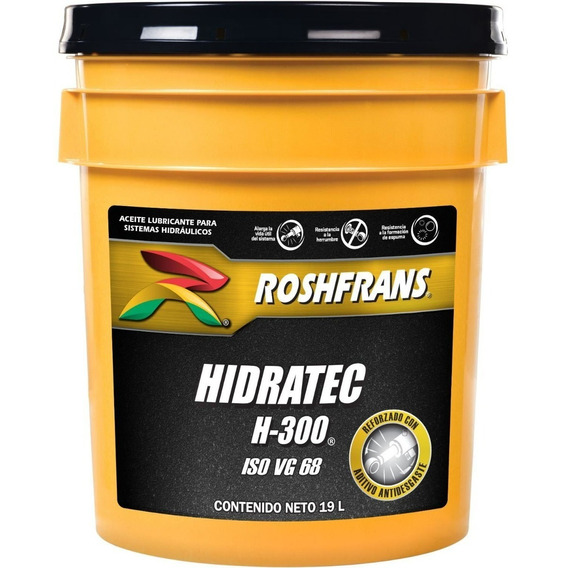 Cubeta Aceite Roshfrans 19l Hidratec H300 Hidraulico Iso 68 
