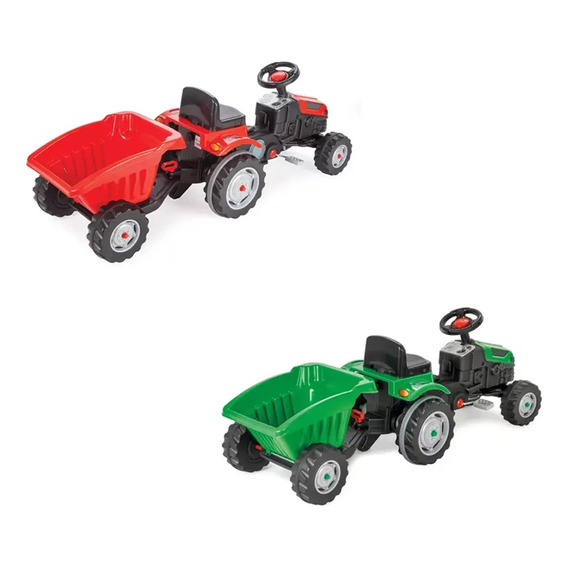 Tractor Infantil Pilsan A Pedal Con Trailer Febo