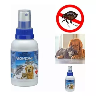 Spray Antiparasitário Para Pulga Merial Frontline Spray 100 Ml Para Cão Y Gato