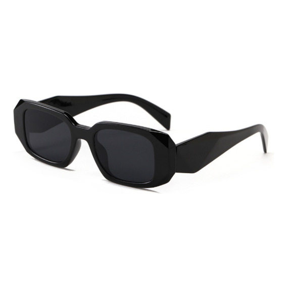 Gafas Lentes De Sol Negro Estilo Prada Retro + Estuche