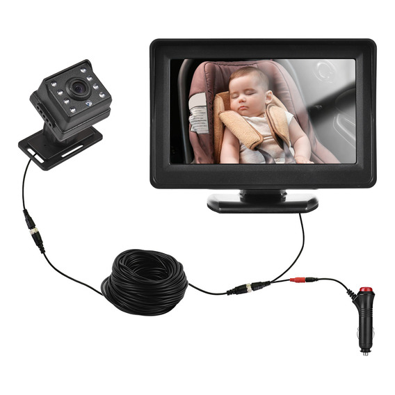 Monitor De Coche Para Bebés, Cámara De Monitor De 1080p Para
