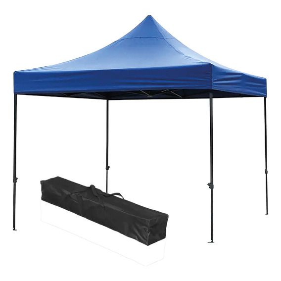 Toldo Plegable Homely 2x2 Azul Impermeable Retractil Araña