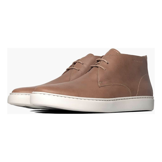 Zapatilla Botita De Cuero Vison Luderitz Hombre Boating