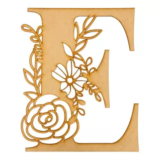 Letras Mdf Flores Corte Laser 20 Cm 3mm (pack 7)