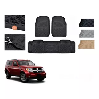 Kit Tapetes Uso Rudo Dodge Nitro Rt 2007 2008 2009 2010 2011 2012 2013 2014 Rubber Black Original 12 Meses Sin Intereses