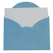 Envelope Visita 115x80 Azul Royal + Cartão Branco   Cx 20 Un