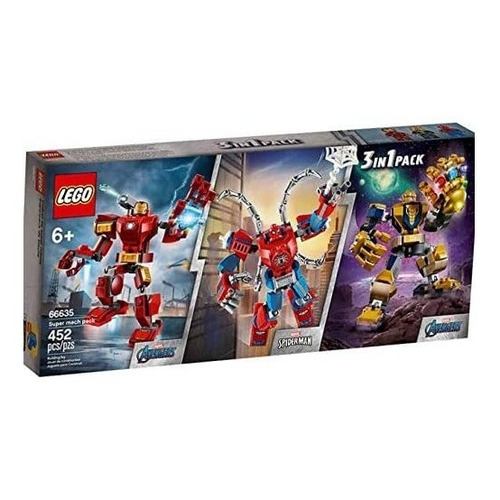 Lego 66635 Super Heroes Iron Man, Thanos Y Spider-man