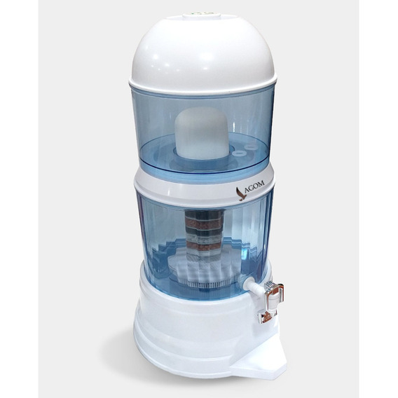 Purificador De Agua 14 Litros Lagom Sm-203 Dispensador De Filtro Dosmestico 0.8-1.0l/h Purificación Water Filtración Completa Filtro De 5 Estapas Carbon Activado Microesponja Resina Pierdras Minerales