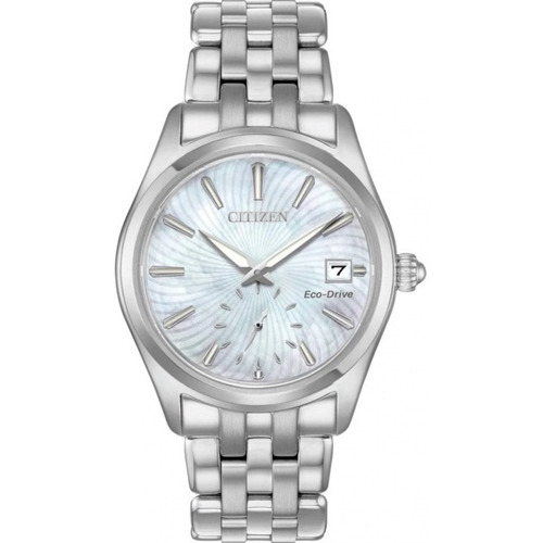 Reloj Citizen 61042 Ev1030-57d Mujer Eco-drive Fechador Color del fondo Madre Perla 61042