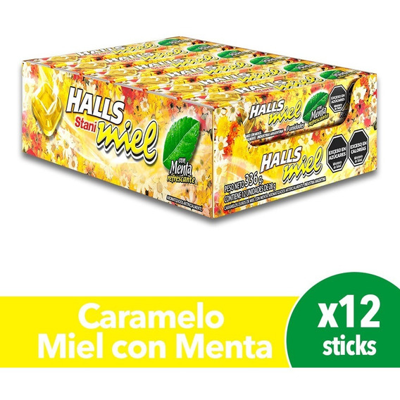 Caramelos Halls Stani Menta y Miel Display x 12 Uni