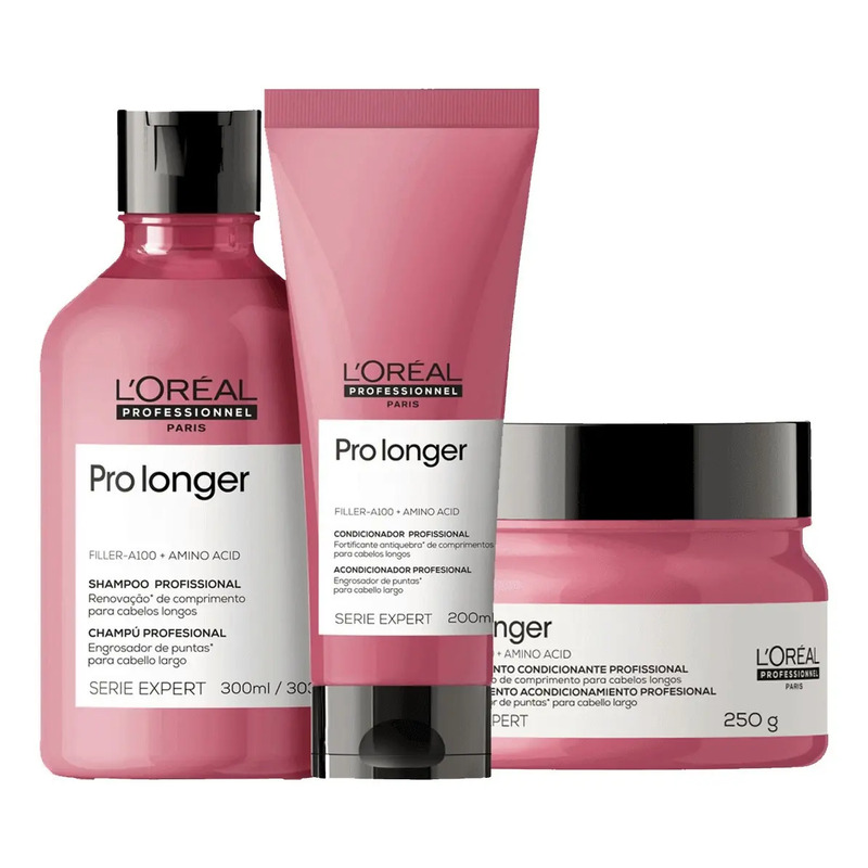 Loreal Pro Longer Shampoo, Condicionador E Máscara